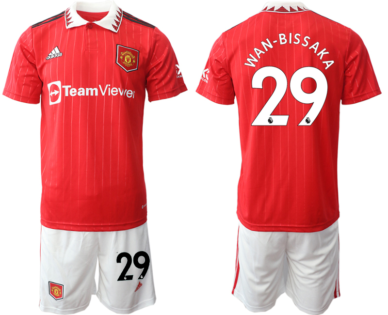 Men 2022-2023 Club Manchester United home Red #29 Adidas Soccer Jersey->manchester united jersey->Soccer Club Jersey